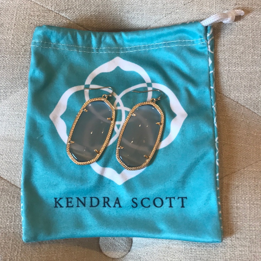 Grey and gold Kendra Scott earrings